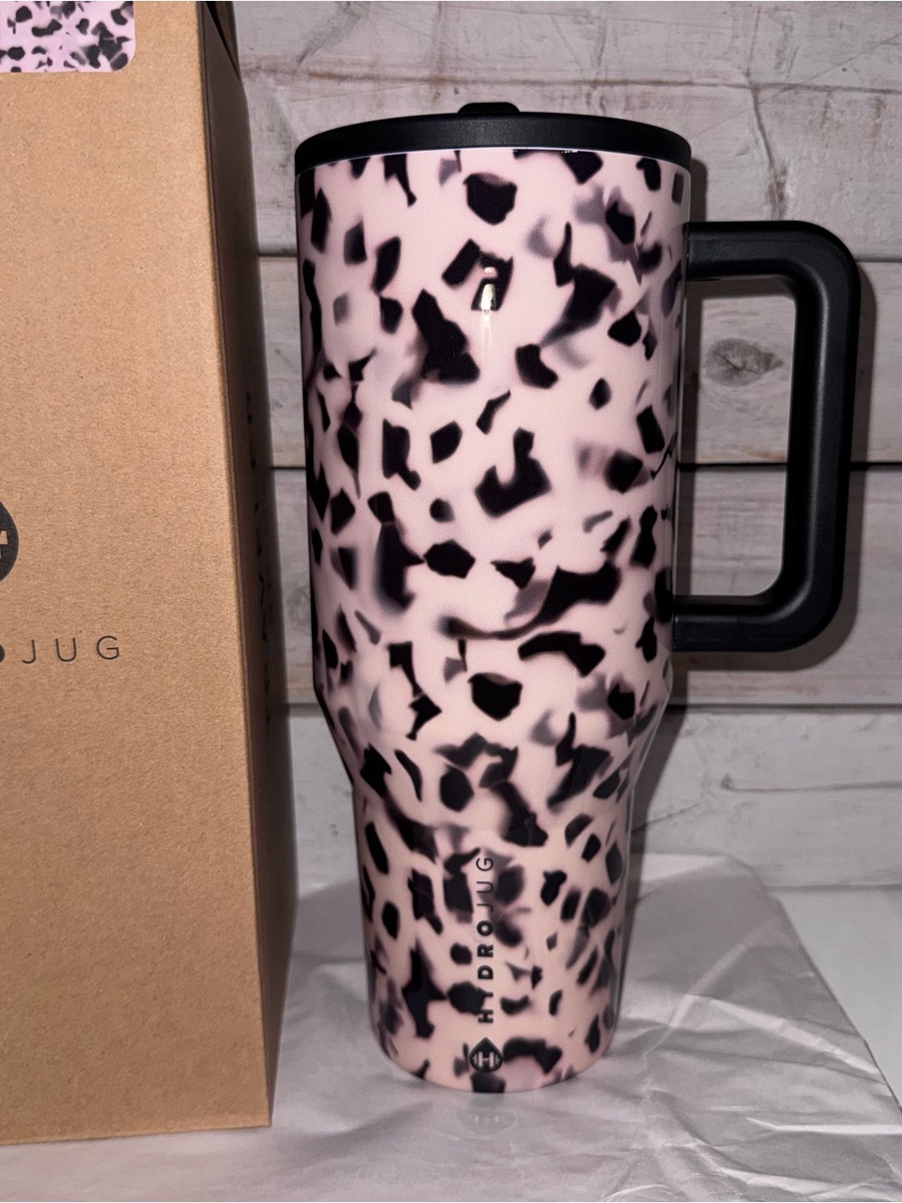 HydroJug Traveler 40oz Stainless Tumbler Blonde Tortoise NWT
